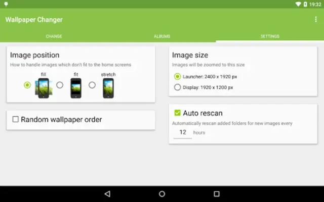 Wallpaper Changer android App screenshot 1